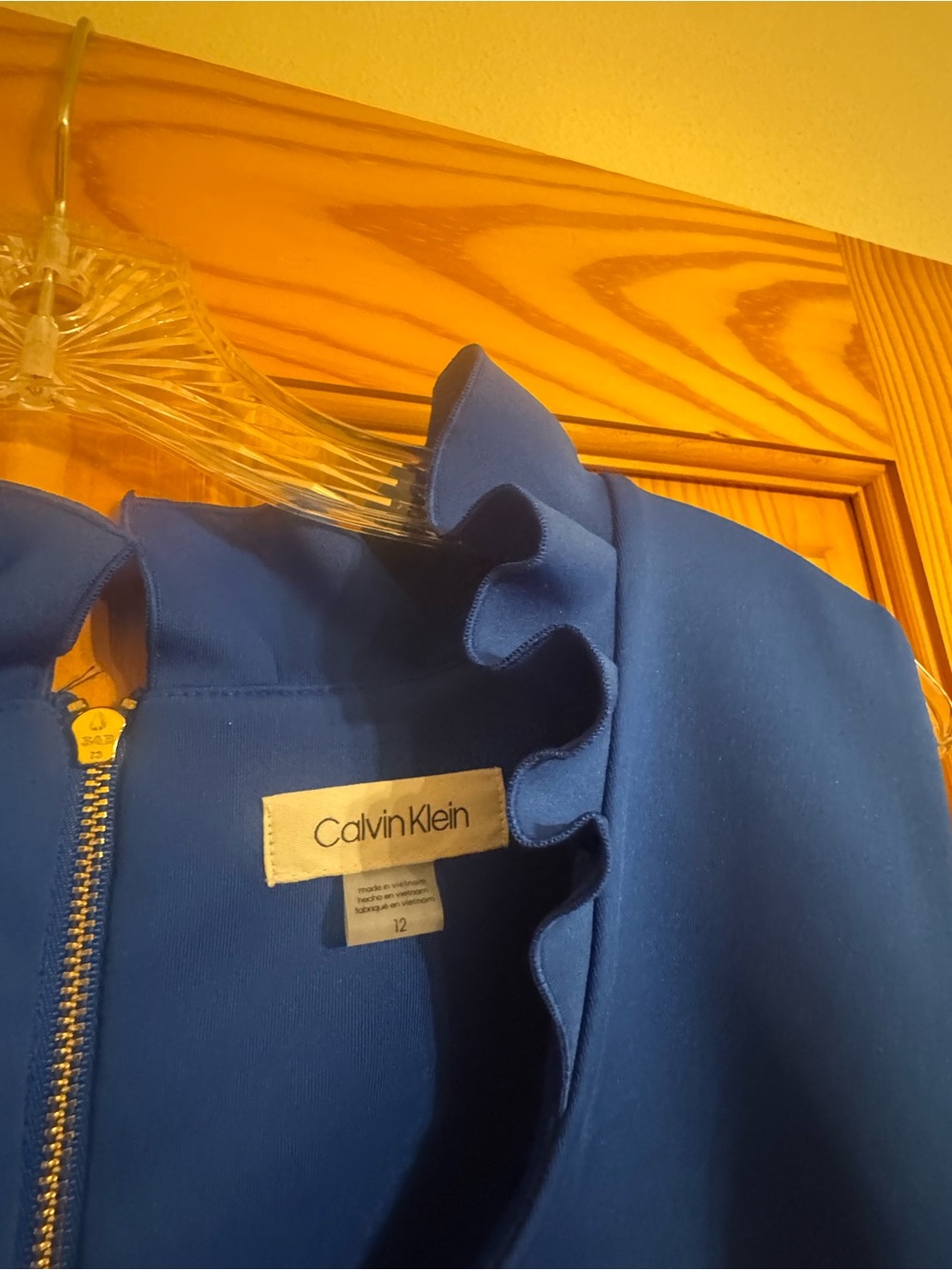 Calvin Klein Royal Blue Sleeveless Sheath Dress - Picture 4 of 4
